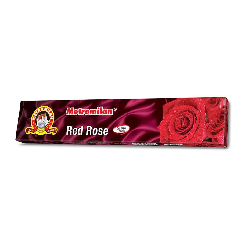 AGARBATTI METROMILAN RED ROSE 18 pc