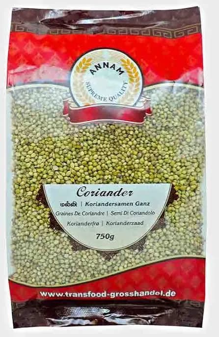 Annam Coriander Whole 750g