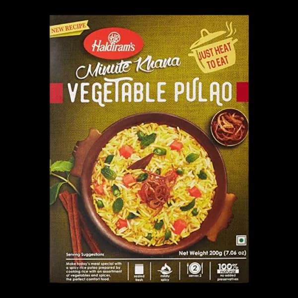HALDIRAM RTE VEG PULAO - 200g
