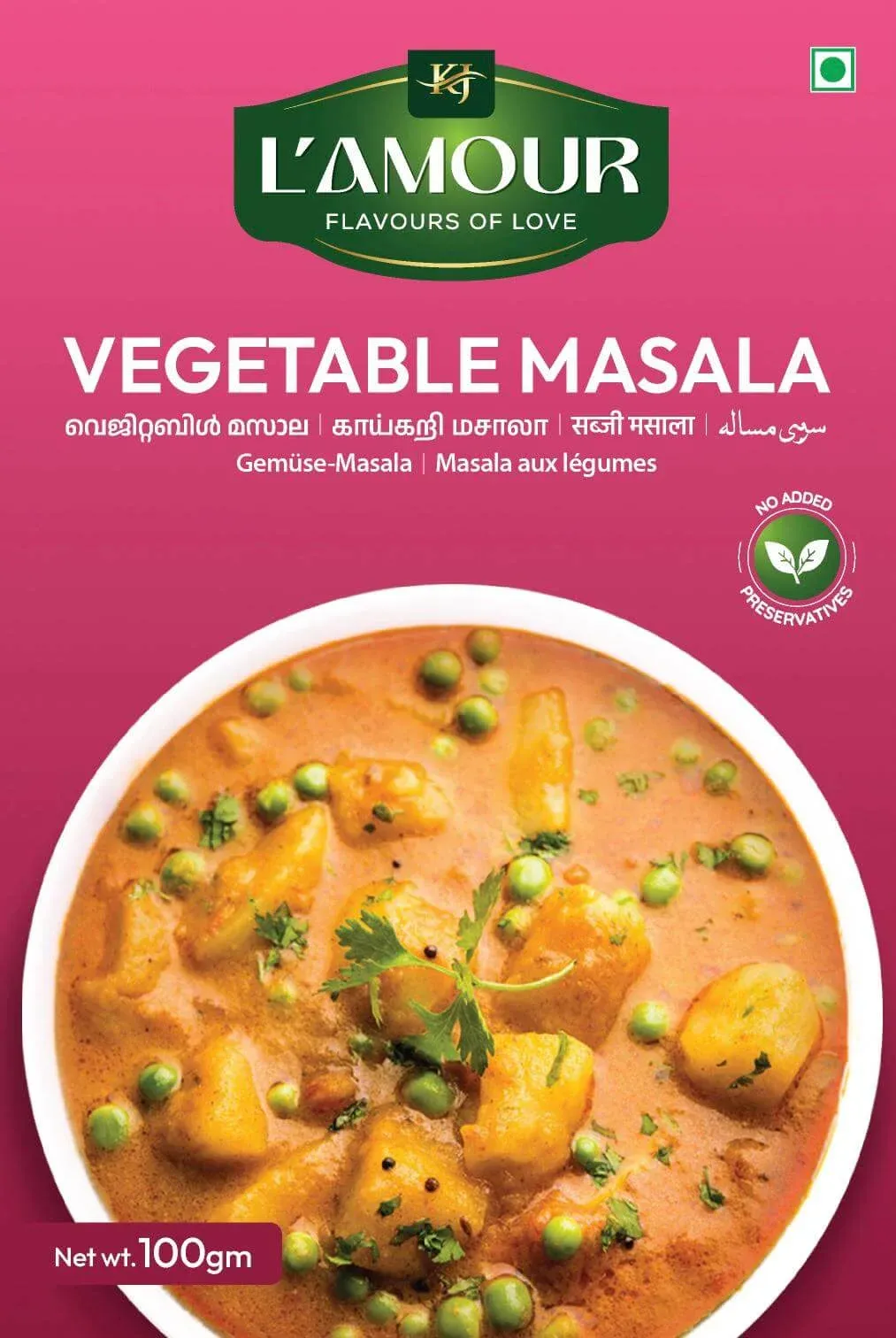 L'amour vegetable masala 100g