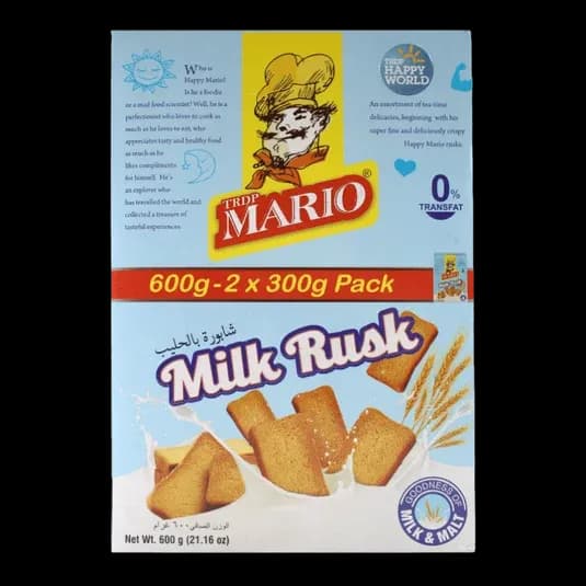 MARIO RUSK MILK 600G