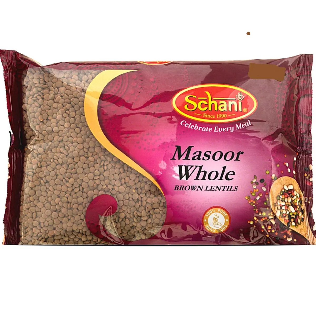 SCHANI BROWN LENTILS (MASOOR WHOLE) 1 kg