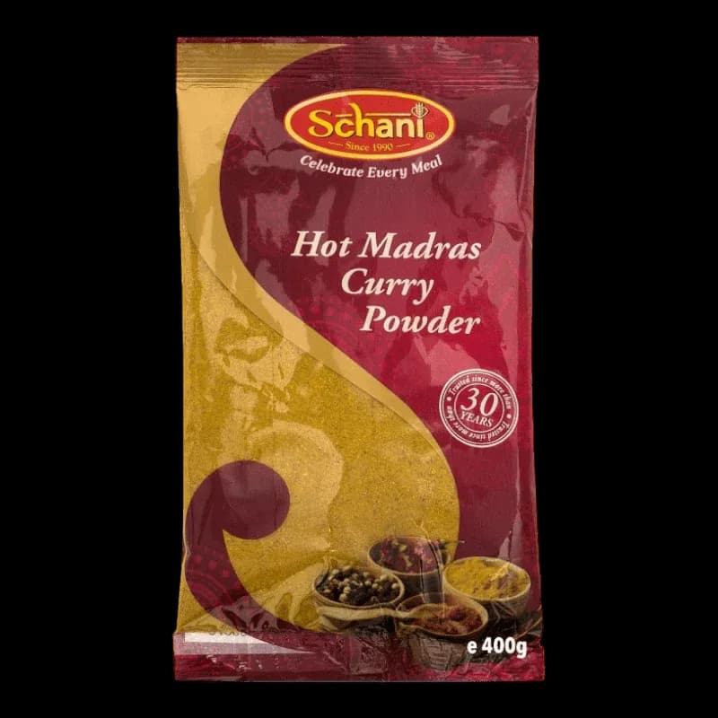 SCHANI CURRY POWDER MADRAS HOT 400g