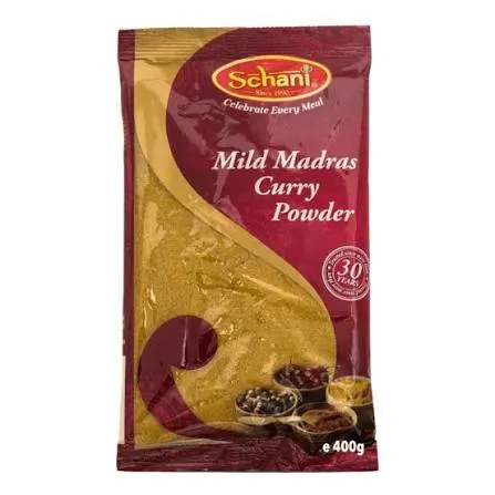 SCHANI CURRY POWDER MADRAS MILD 400g