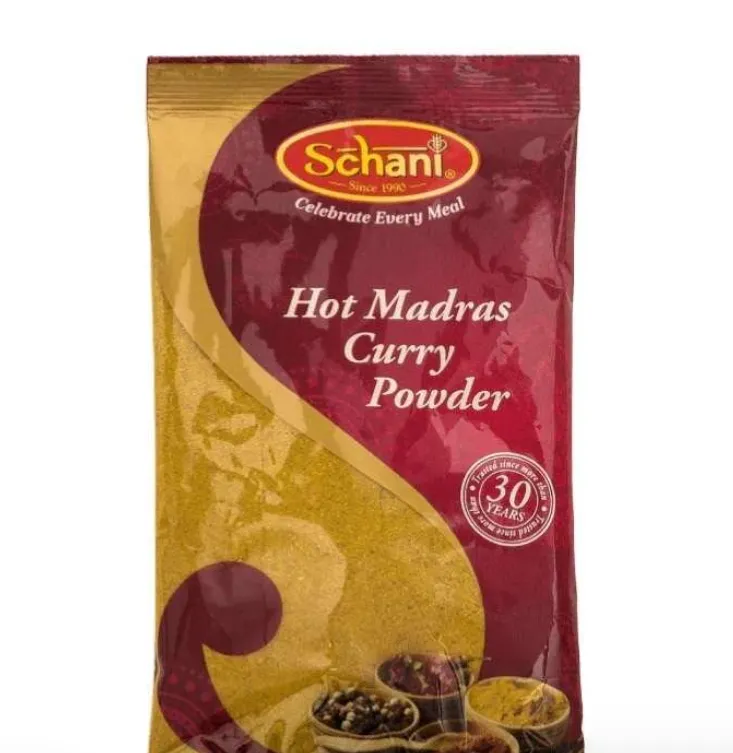 SCHANI CURRY POWDER MADRAS HOT 1 kg CTN.