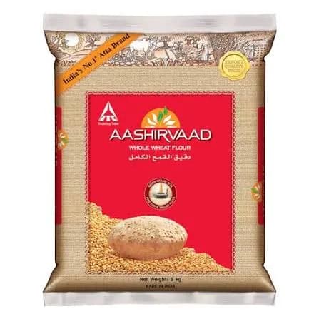 AASHIRVAAD ATTA WHOLE WHEAT 5 kg CTN.