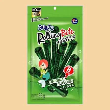 seleco rolling bite seaweed snack 28g